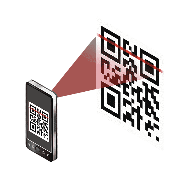 Smart QR Service- Business owner using Smart QR platform to create a digital business card , contact information, and other personalized data through a scannable QR code.